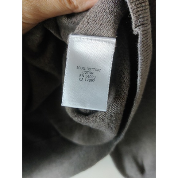 Banana‎ Republic Men's Long Sleeve Glen Plaid Sweater Gray/Blue Size Large - Picture 4 of 5